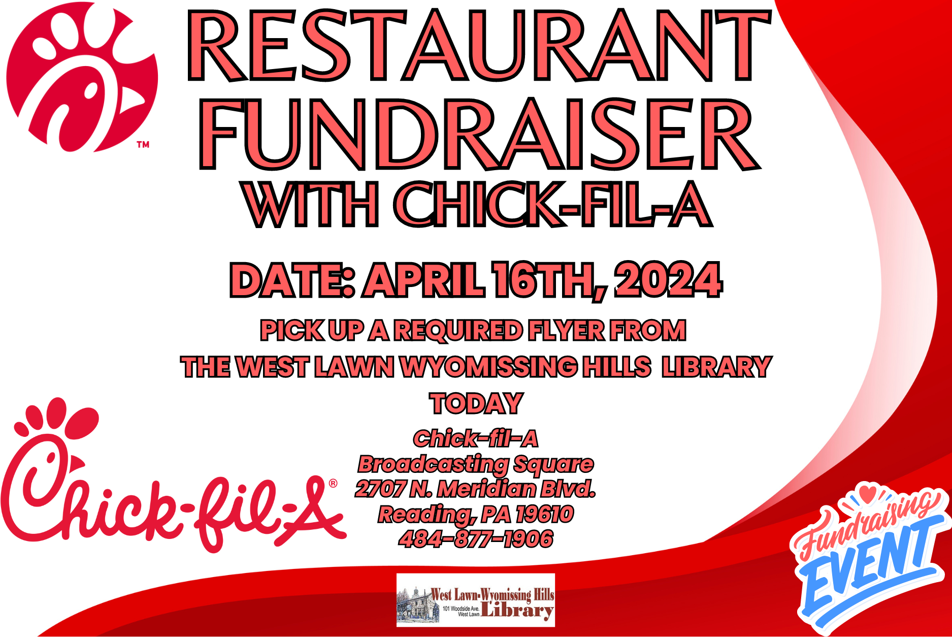 Restaurant Fundraiser With Chick-Fil-A
